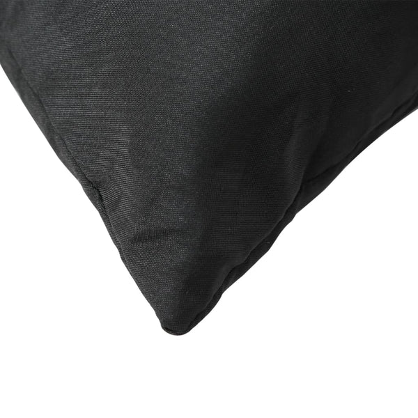 Schwarze Sofakissen 4er Set 40x40 cm