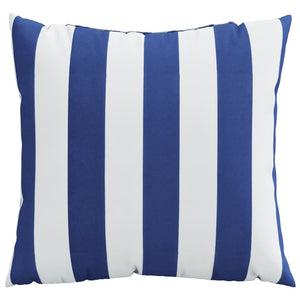 Zierkissen 4er Set Blau Weiß 40x40 cm