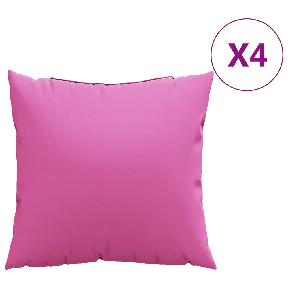 Streukissen Rosa 4er-Set 40x40 cm