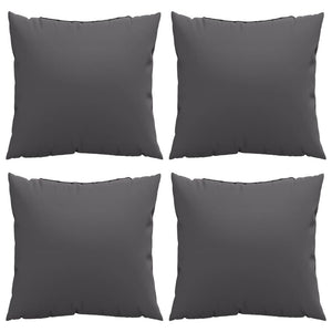 Anthrazit Sofakissen 50x50 cm 4er Set