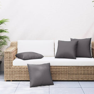 Anthrazit Sofakissen 50x50 cm 4er Set