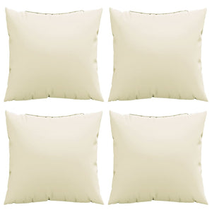 Creme Sofakissen 50x50 cm, 4er-Set