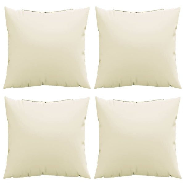 Creme Sofakissen 50x50 cm, 4er-Set