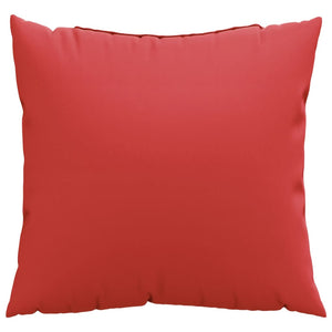 vidaXL Coussins de canapé 4 pcs Rouges 50x50 cm Tissu
