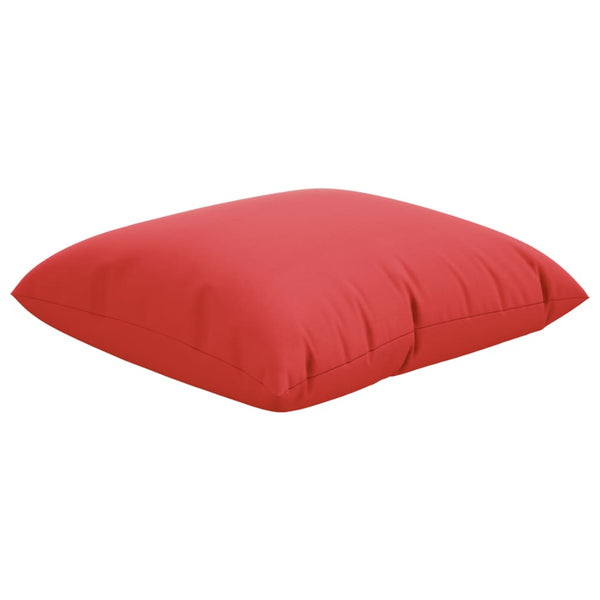 vidaXL Coussins de canapé 4 pcs Rouges 50x50 cm Tissu
