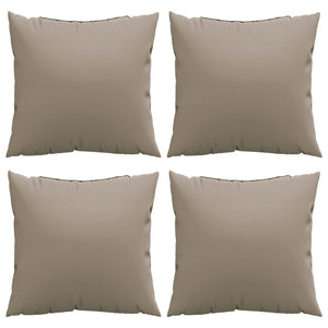 Sofakissen 4er Set Taupe 50x50 cm