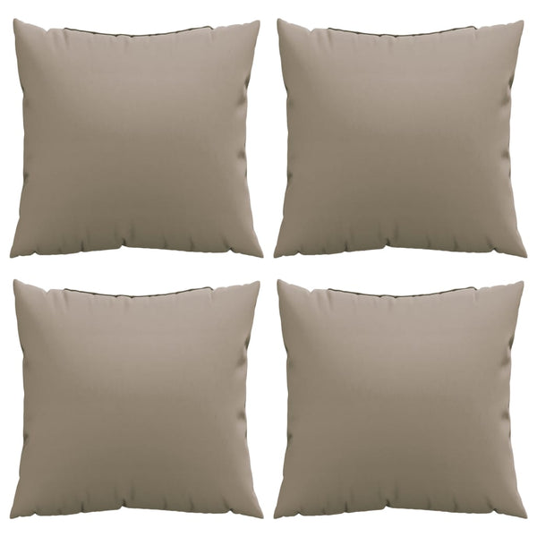 Sofakissen 4er Set Taupe 50x50 cm