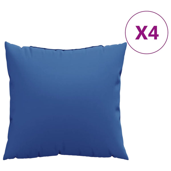 Königsblaue Sofakissen 50x50 cm, 4er-Set