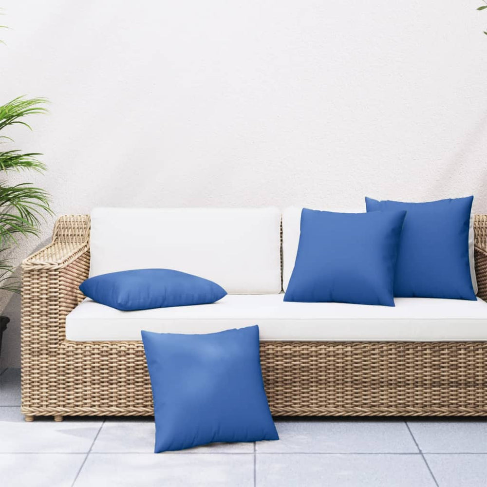 Königsblaue Sofakissen 50x50 cm, 4er-Set