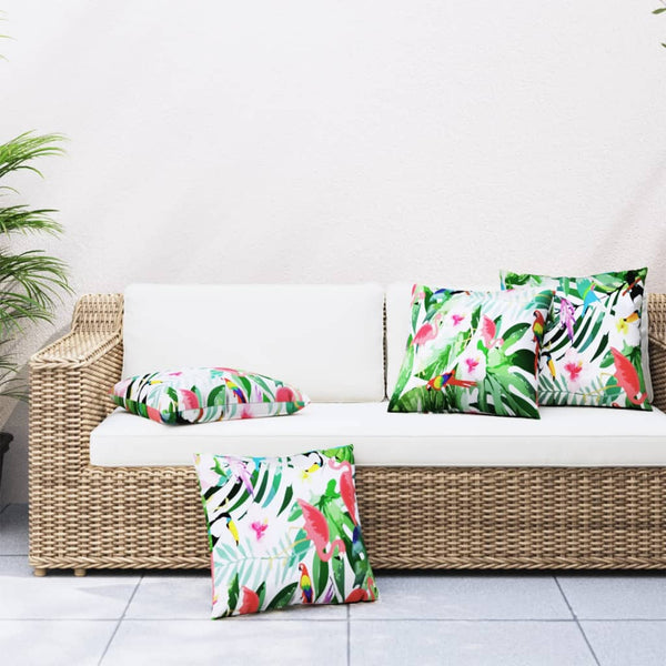 vidaXL Coussins décoratifs 4 pcs Multicolore 50x50 cm Tissu