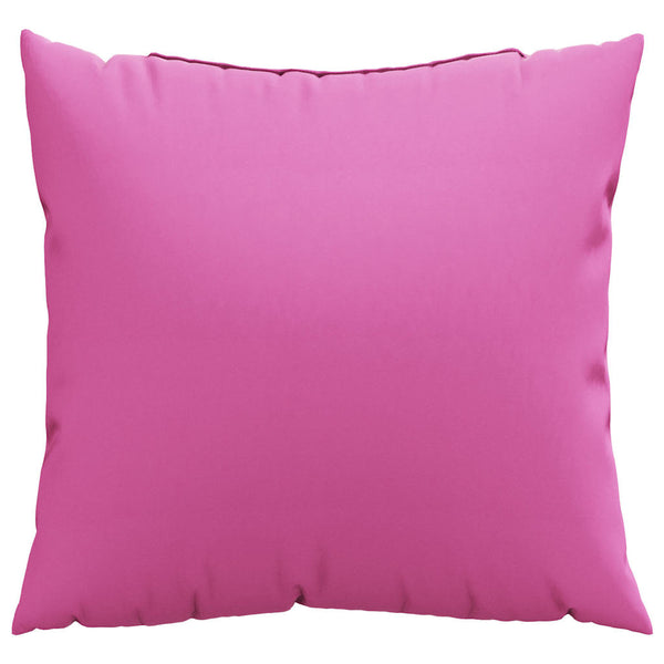 vidaXL Coussins décoratifs unis 4 pcs Rose 50 x 50 cm Tissu