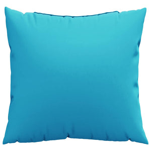 vidaXL Coussins décoratifs unis 4 pcs Turquoise 50 x 50 cm Tissu en polyester