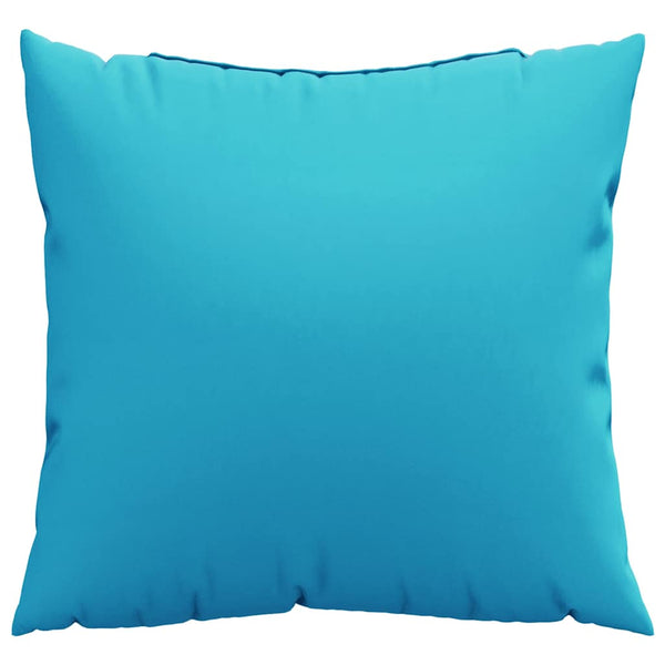 vidaXL Coussins décoratifs unis 4 pcs Turquoise 50 x 50 cm Tissu en polyester