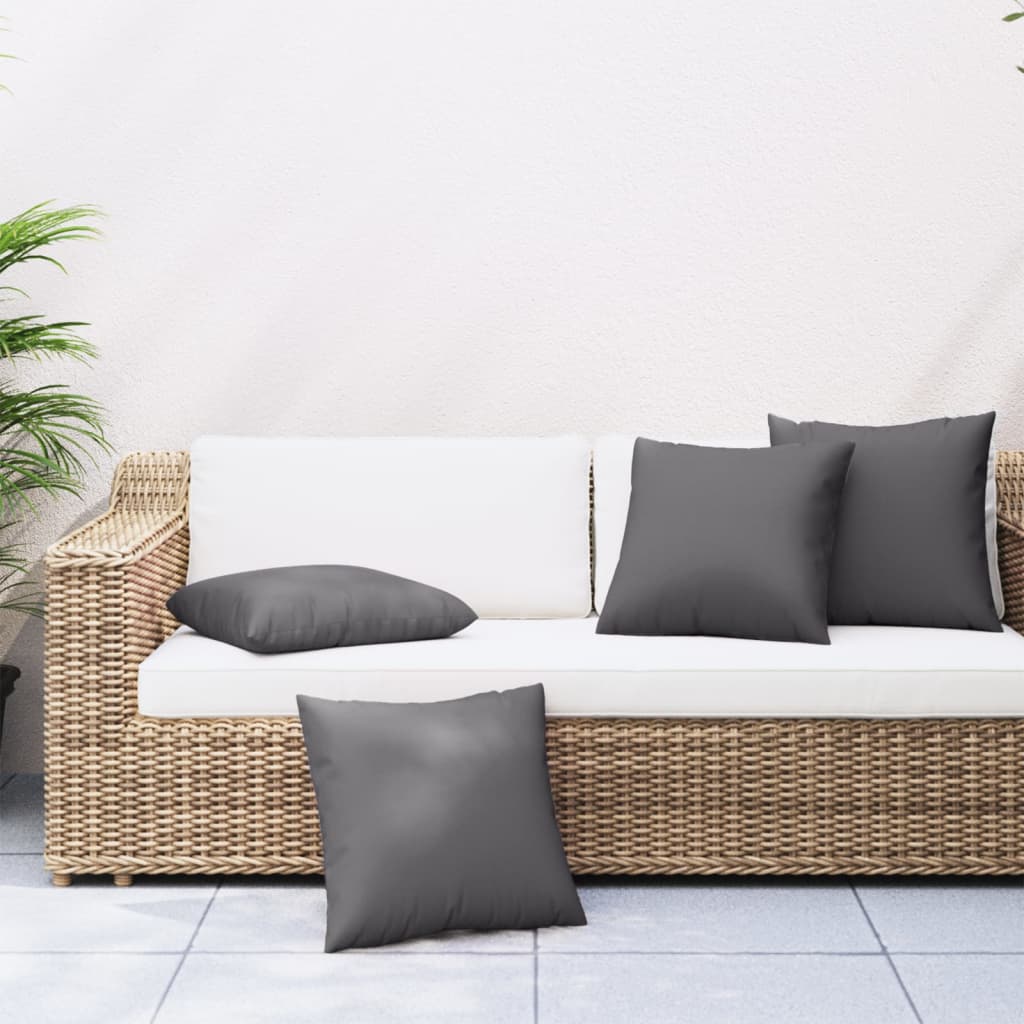 Sofakissen 60x60 cm Anthrazit 4er Set