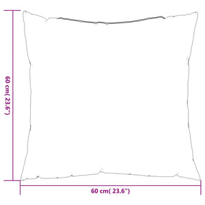 vidaXL Coussins de canapé 4 pcs Gris 60x60 cm Tissu