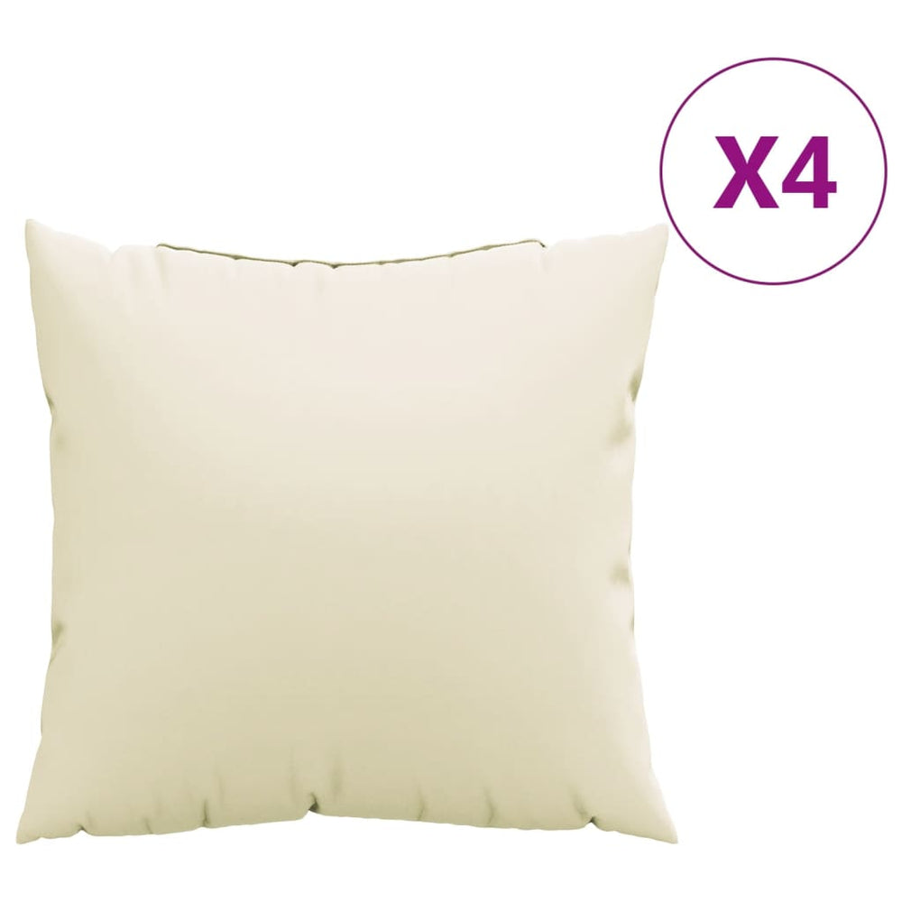 Sofakissen Creme 60x60 cm 4er Set