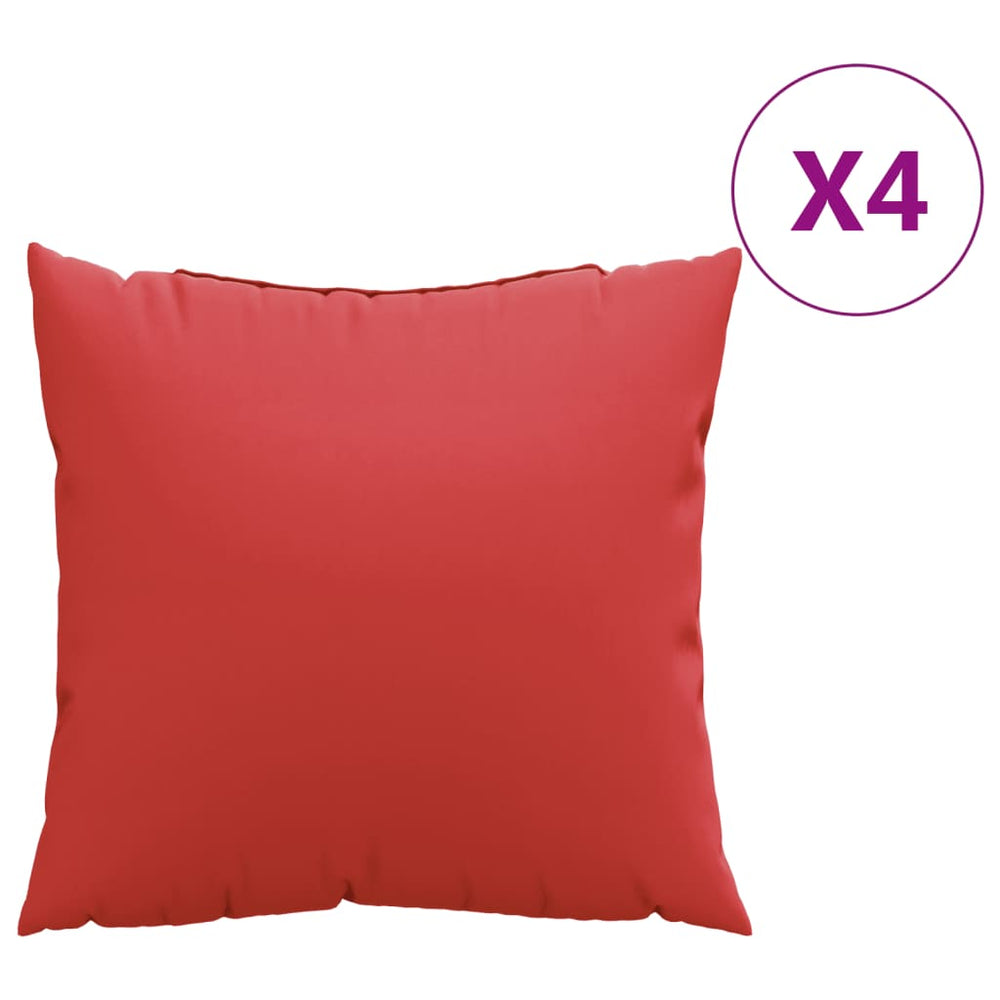 Rote Sofakissen 60x60 cm, 4er-Set