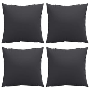 Schwarze Sofakissen 60x60 cm, 4er-Set