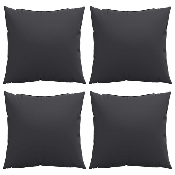 Schwarze Sofakissen 60x60 cm, 4er-Set