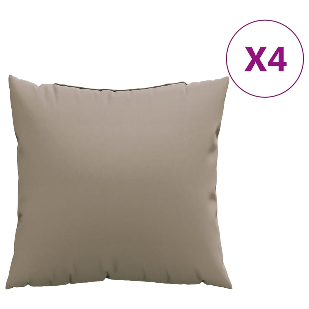 Sofakissen 60x60 cm Taupe, 4er Set