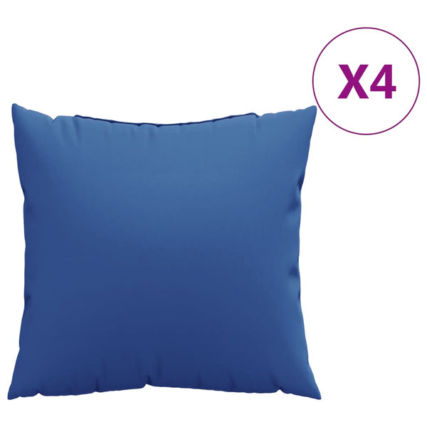 Königsblaue Sofakissen 60x60 cm, 4er Set