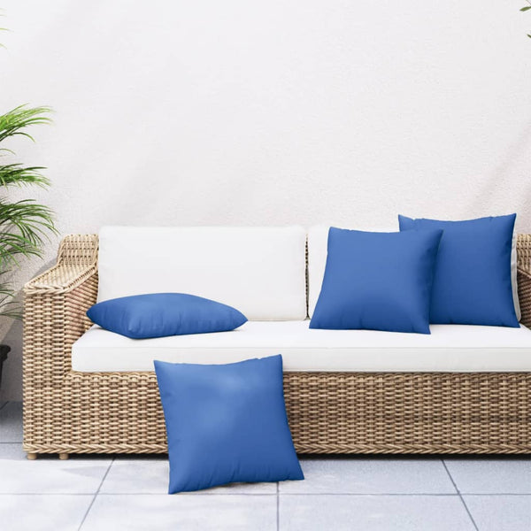 Königsblaue Sofakissen 60x60 cm, 4er Set