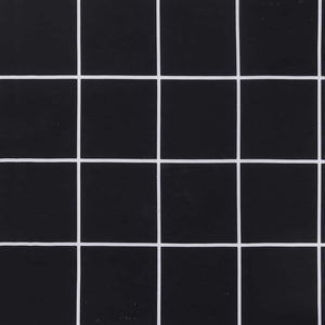 vidaXL Coussins d'appoint 4 pcs Noir à carreaux 60 x 60 cm Tissu en polyester