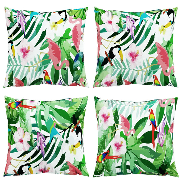 vidaXL Coussins décoratifs 4 pcs Multicolore 60x60 cm Tissu