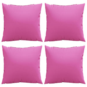 vidaXL Coussins de sol unis 4 pcs Rose 60 x 60 cm Tissu en polyester