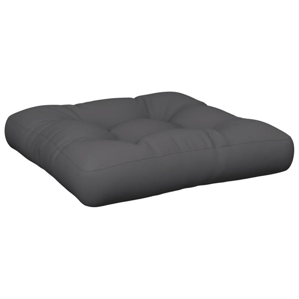 vidaXL Coussin de palette anthracite 50x50x12 cm Tissu