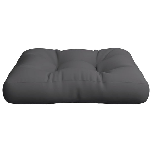 vidaXL Coussin de palette anthracite 50x50x12 cm Tissu