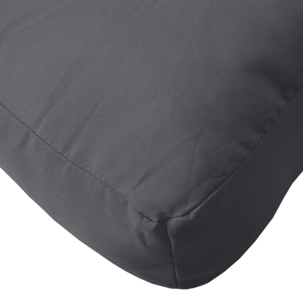 vidaXL Coussin de palette anthracite 50x50x12 cm Tissu