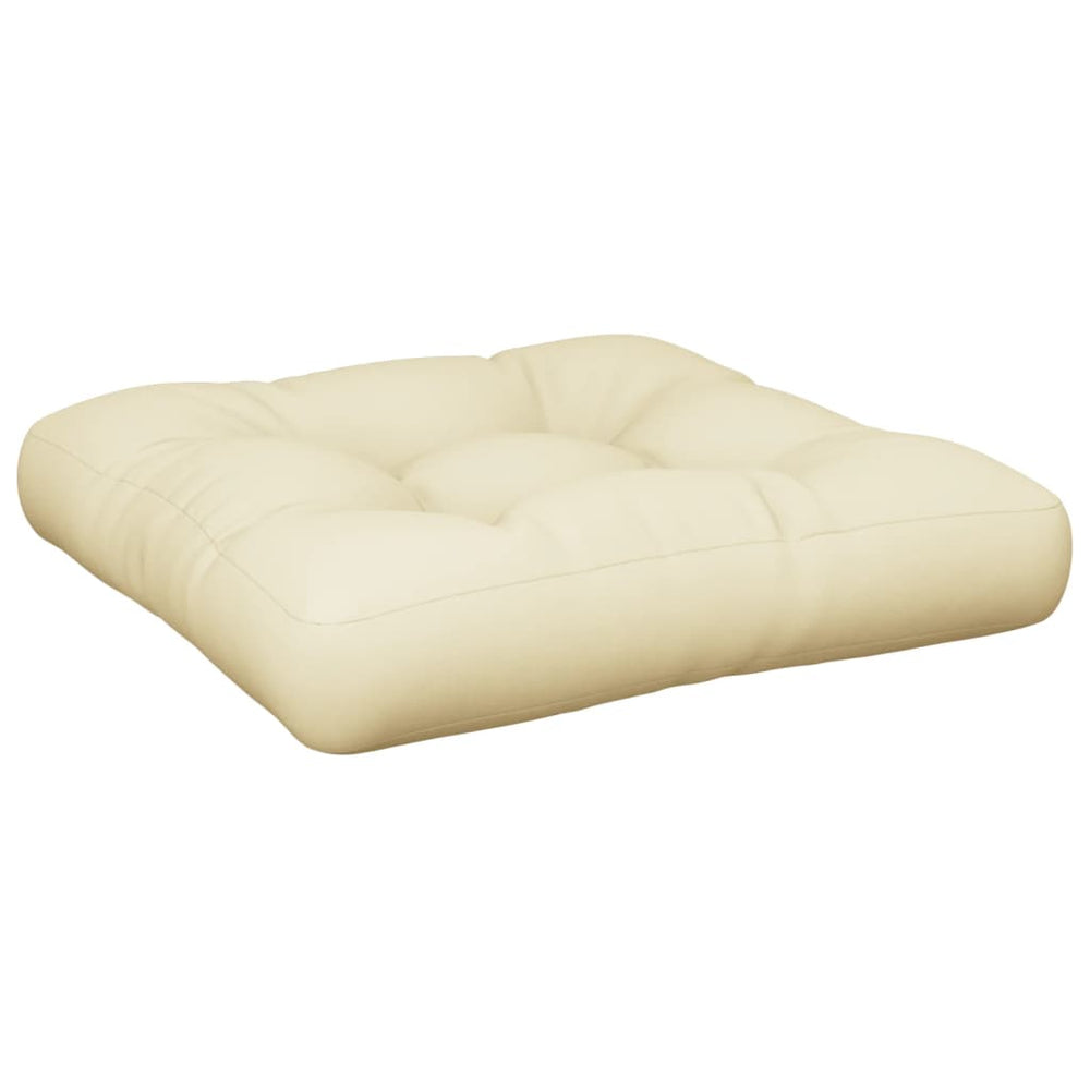 Palettenkissen Creme 50x50 cm Stoff