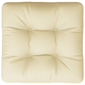 Palettenkissen Creme 50x50 cm Stoff