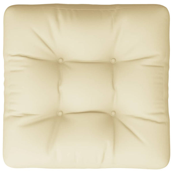 Palettenkissen Creme 50x50 cm Stoff