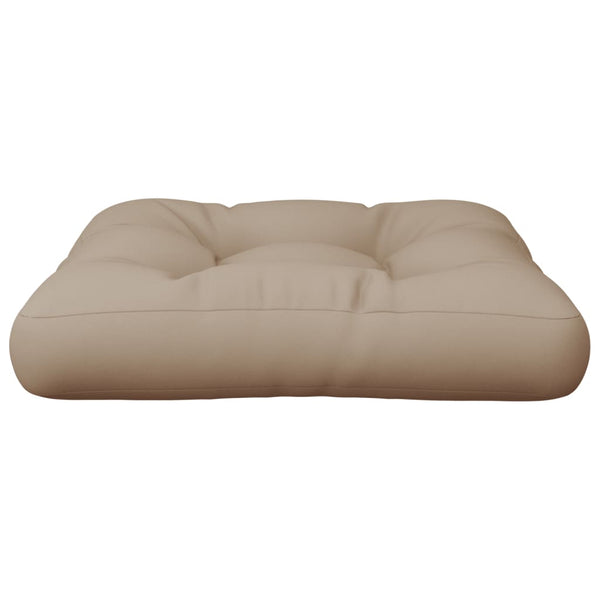 Palettenkissen Taupe 50x50 cm Stoff