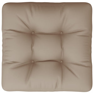 Palettenkissen Taupe 50x50 cm Stoff