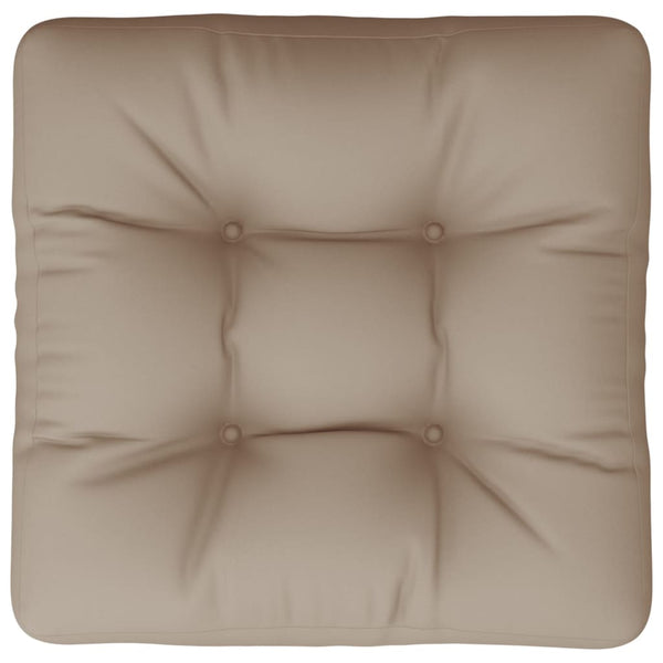 Palettenkissen Taupe 50x50 cm Stoff
