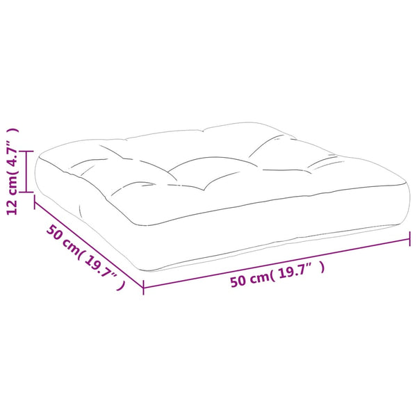 Weinrotes Palettenkissen 50x50 cm