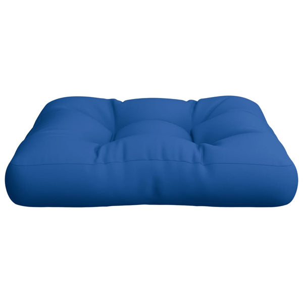 vidaXL Coussin de palette bleu roi 50x50x12 cm tissu