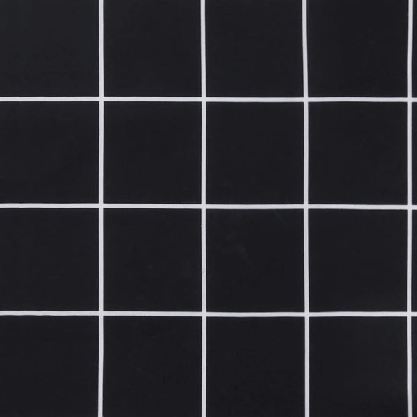 Schwarzes Palettenkissen Karomuster 50x50 cm