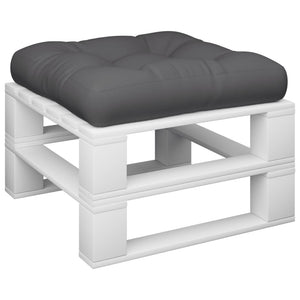 vidaXL Coussins de palette anthracite 60x60x12 cm Tissu