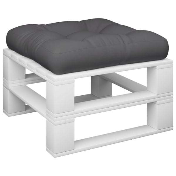 vidaXL Coussins de palette anthracite 60x60x12 cm Tissu