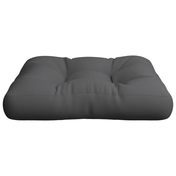 vidaXL Coussins de palette anthracite 60x60x12 cm Tissu
