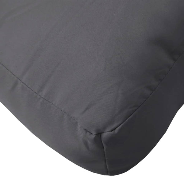 vidaXL Coussins de palette anthracite 60x60x12 cm Tissu