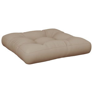 Palettenkissen Taupe 60x60 cm Stoff