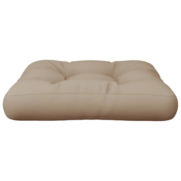 Palettenkissen Taupe 60x60 cm Stoff