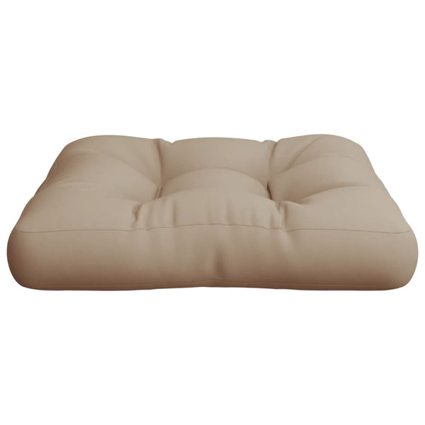 Palettenkissen Taupe 60x60 cm Stoff