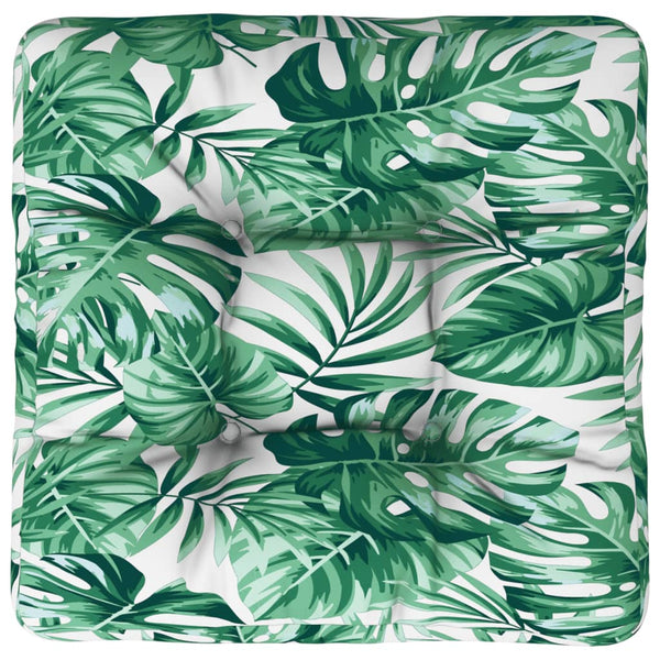 Palettenkissen Blattmuster 60x60 cm