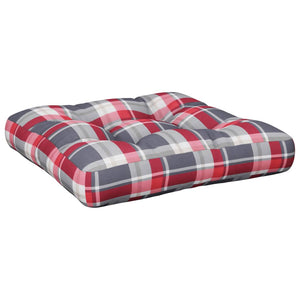 Palettenkissen Rot Karomuster 60x60 cm